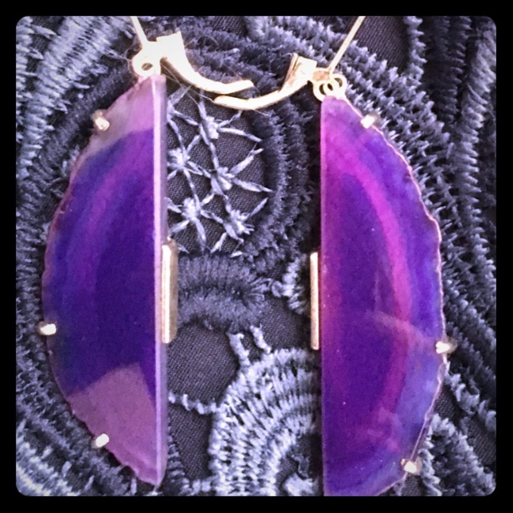Sterling Silver 925 & Amethyst Gemstone Earrings